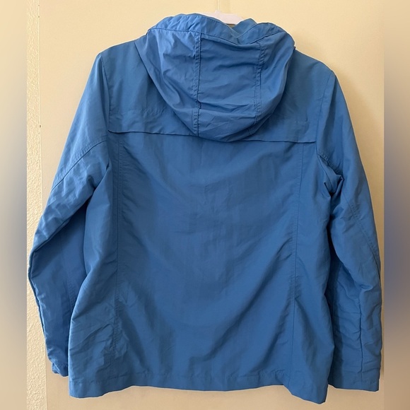 LANDS END Women’s Zip Up And Button Up Lightweight Blue Jacket. Size M - Picture 2 of 11